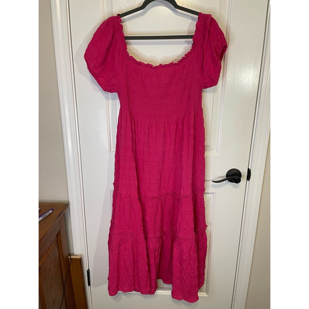 Davi and Dani womens large pink dress off shoulder new with tags